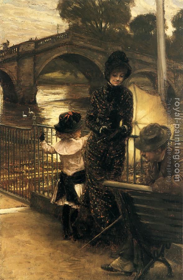 James Tissot : By the Thames at Richmond